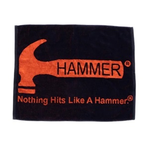 Hammer Loomed Towel - Black/Orange