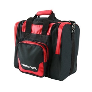 Pro Bowl Deluxe Single Ball & Shoes Bag - Black/Red